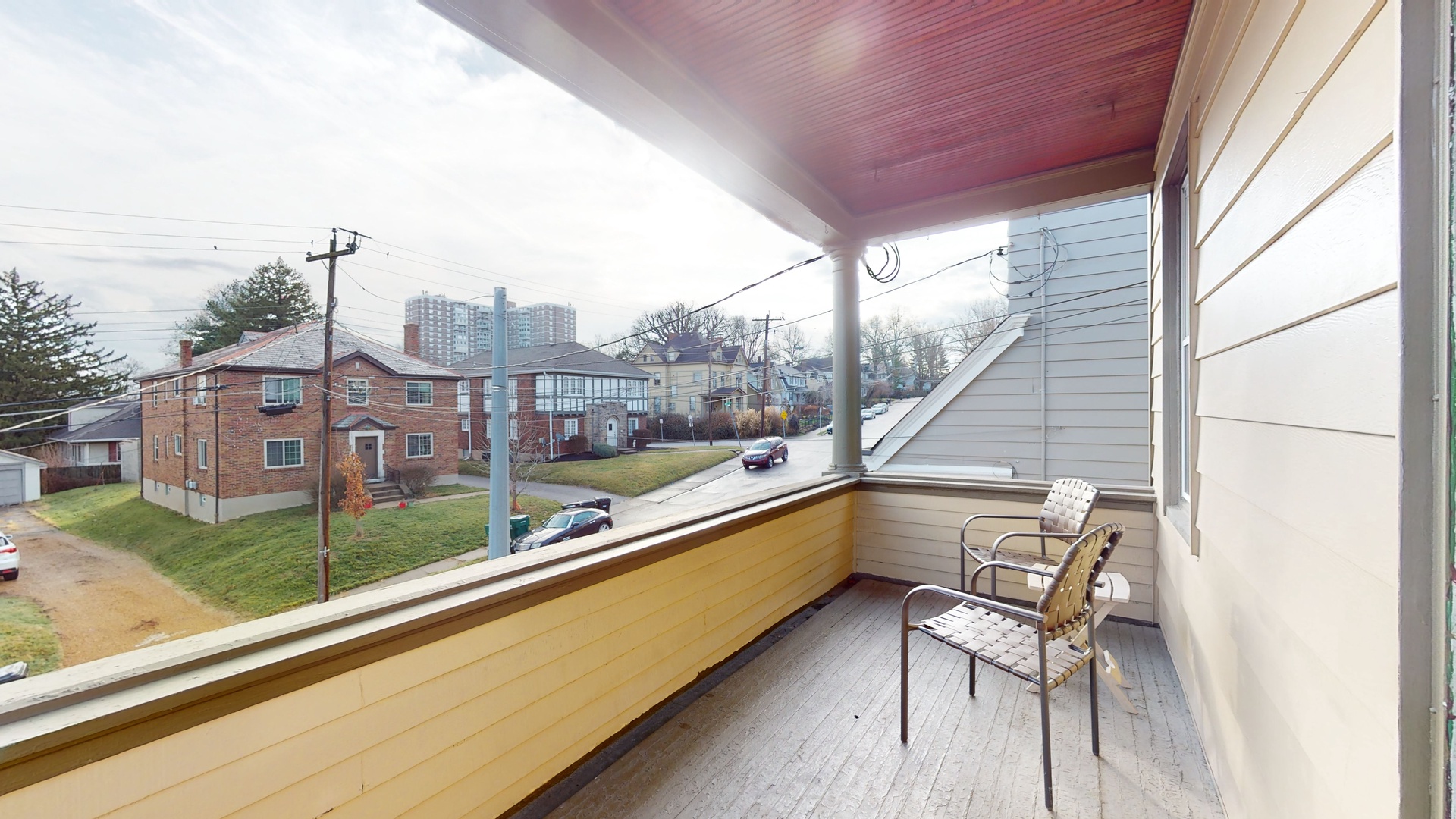 Elevate your mornings with charming views from your private master balcony