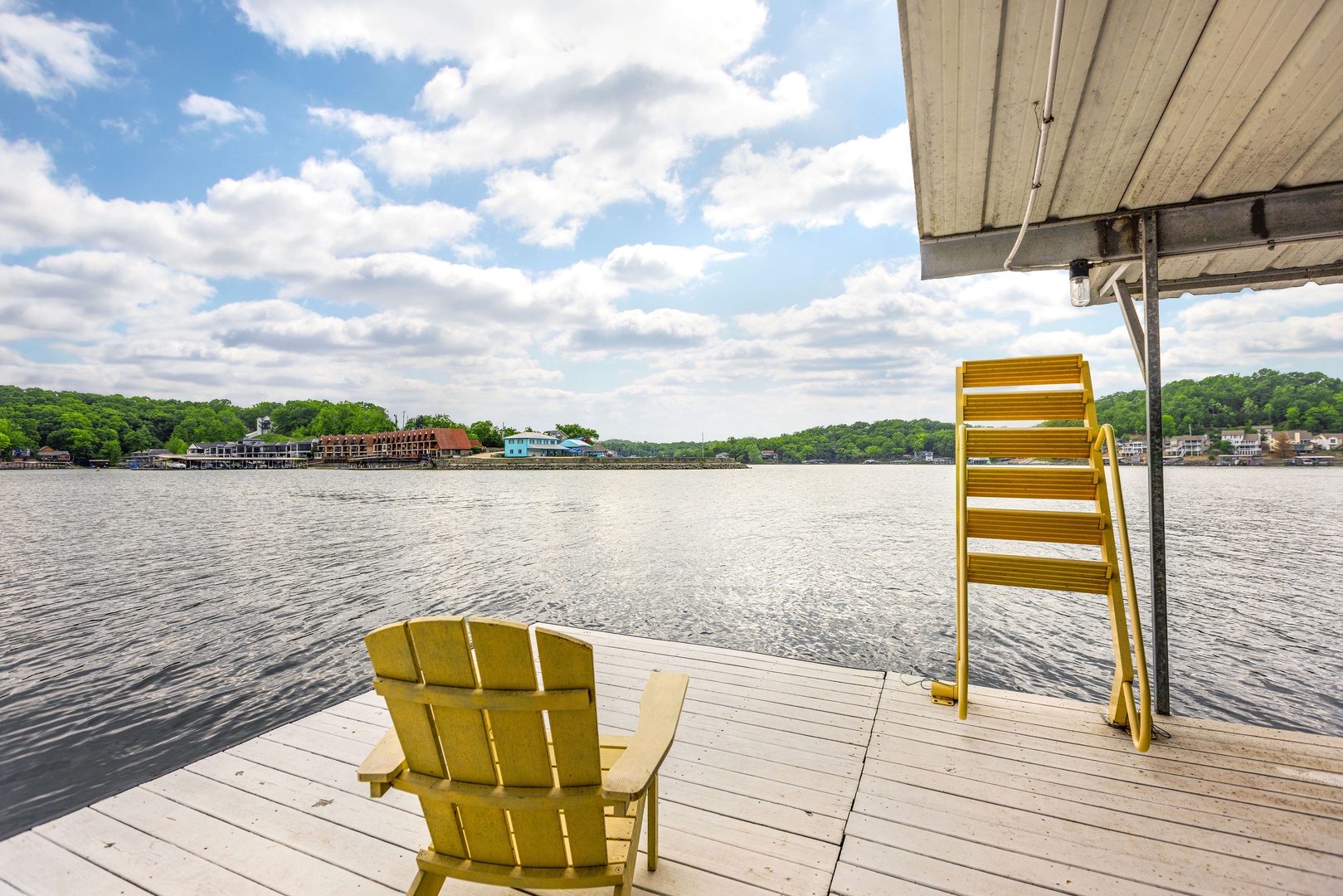 Great dock views and plenty of water to swim and chill
