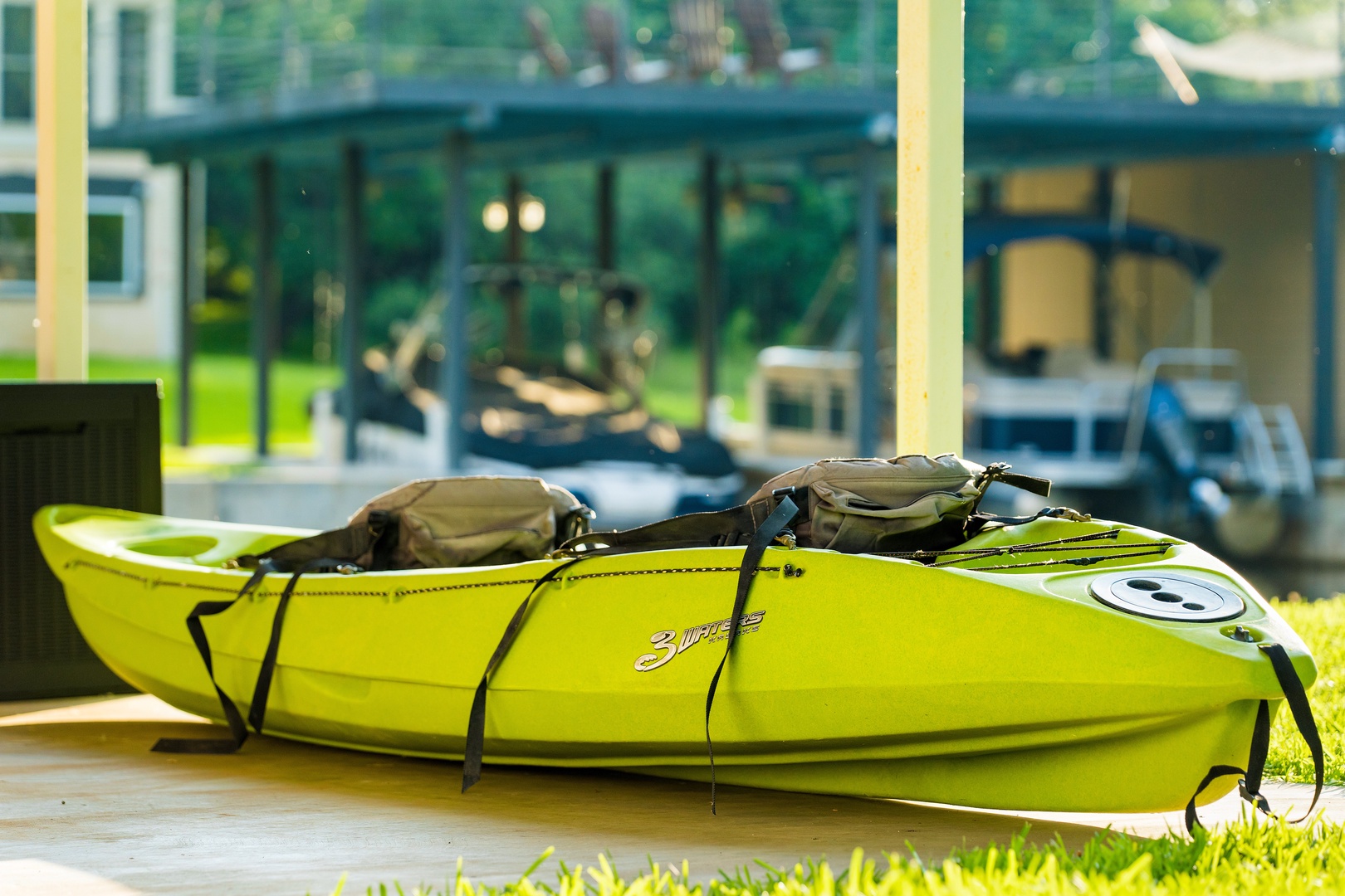 Kayaks available for guest use