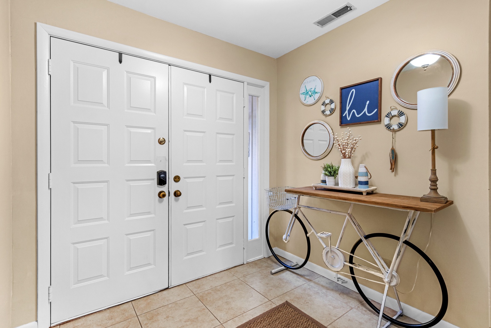 Step into the bright and welcoming entryway