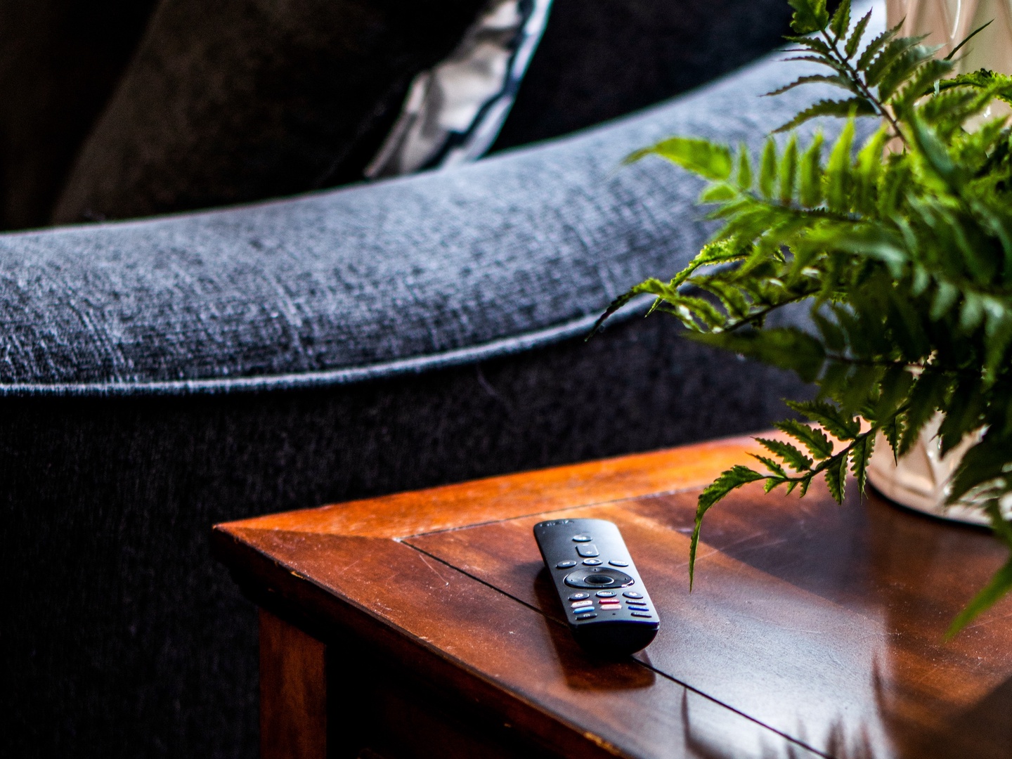Curl up in the cozy living room & stream all your favorite entertainment