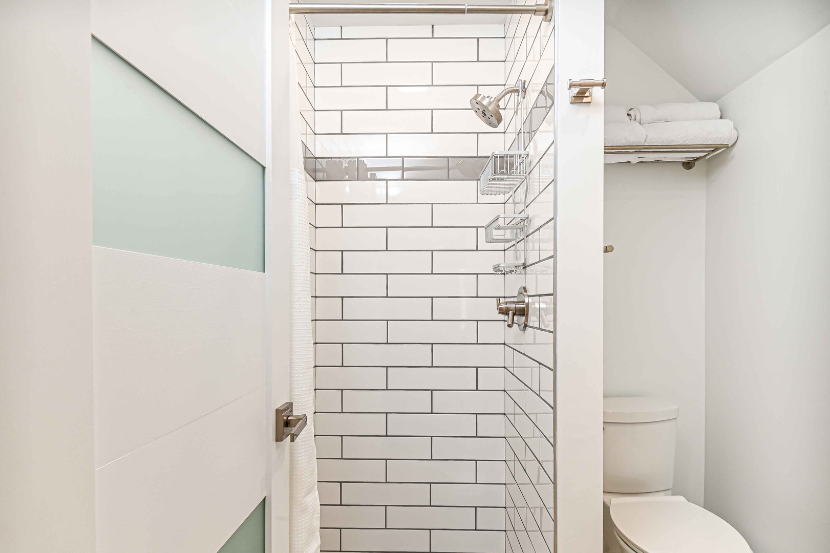 Guest bathroom with stand-up shower