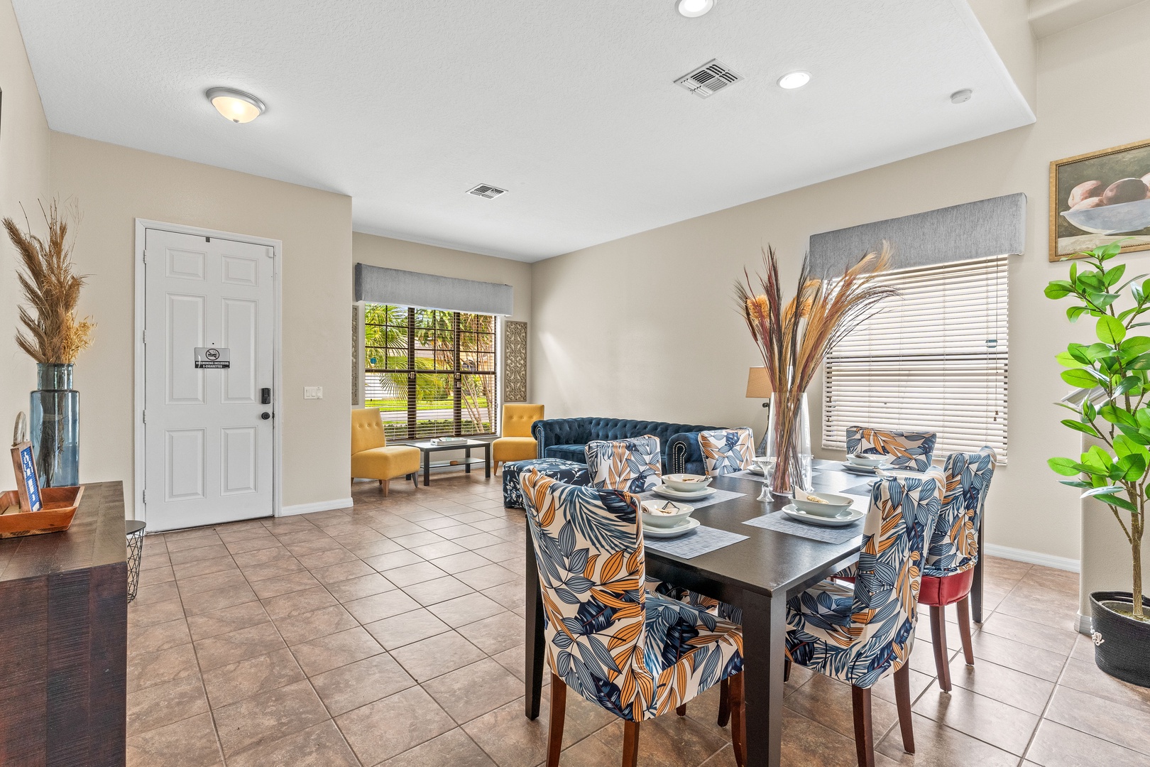 Dining table with seating for 6