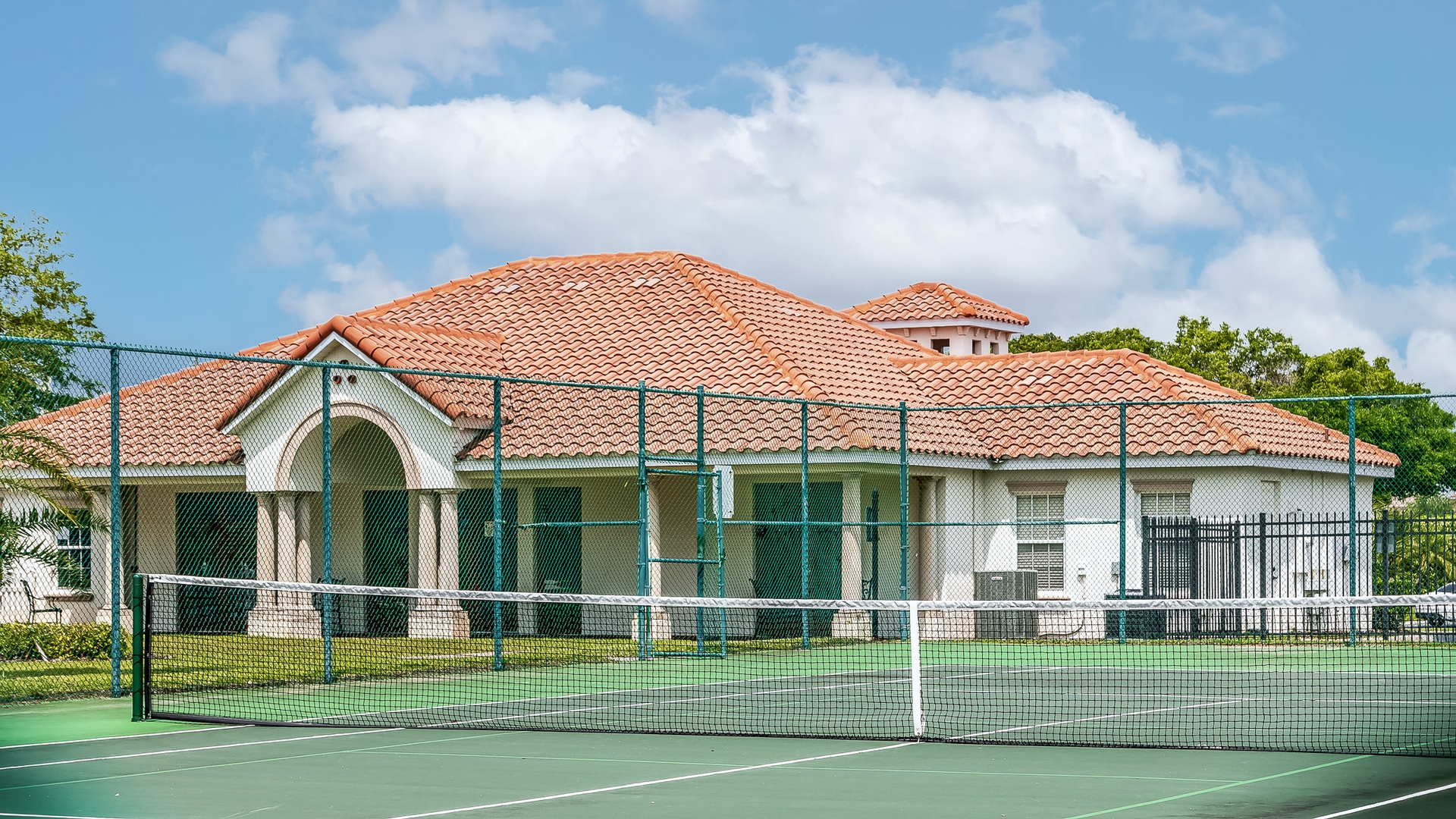Community center tennis courts