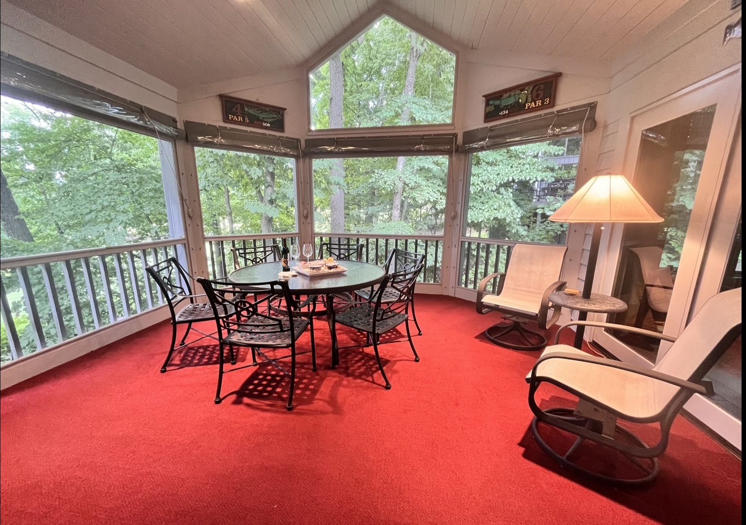 Lounge the day away or dine together in the airy sunroom