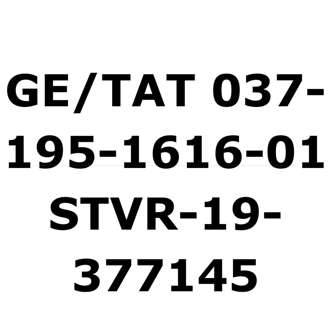 GE/TAT 037-195-1616-01 / STVR-19-377145