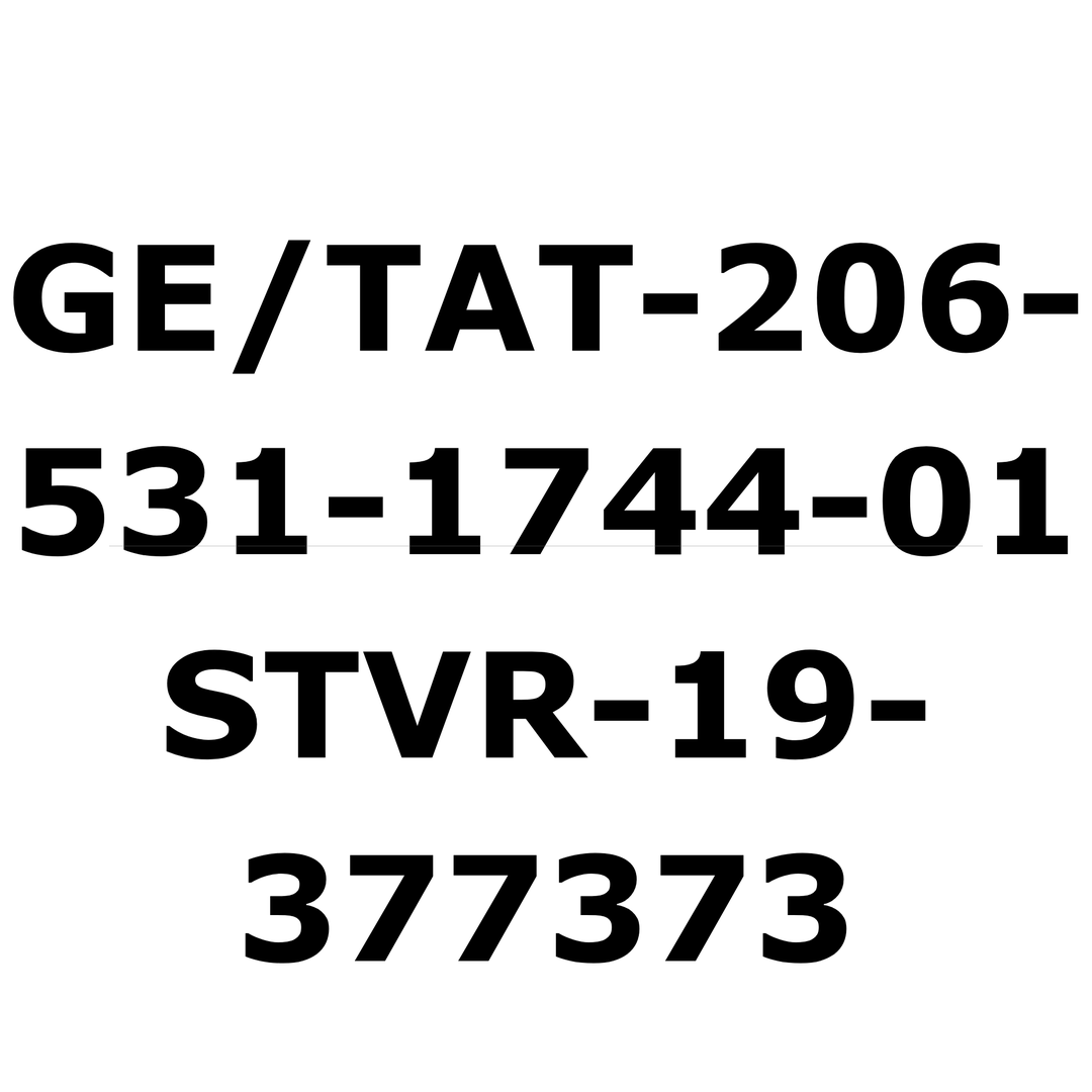 GE/TAT-206-531-1744-01 / STVR-19-377373