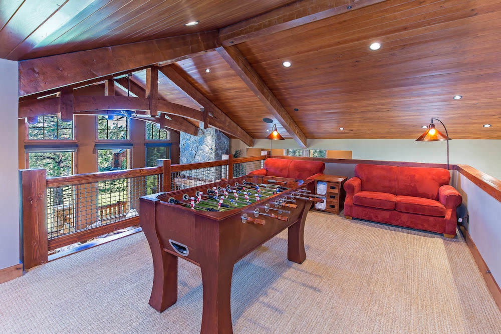 Loft with Foosball Table