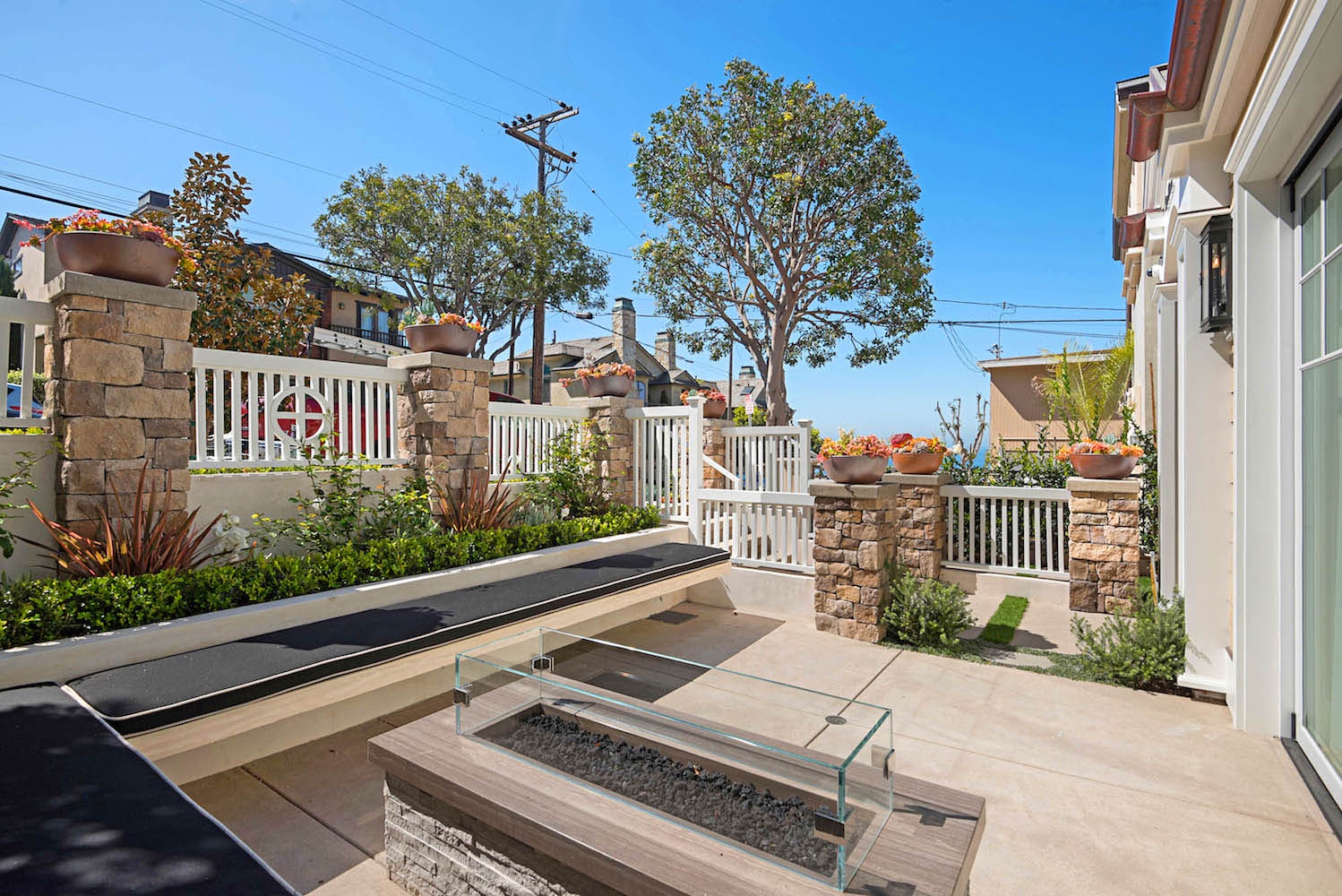 Fron Patio with Firepit