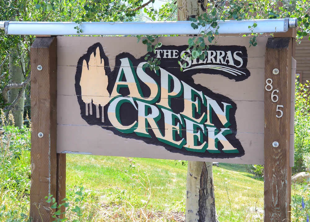Aspen Creek sign