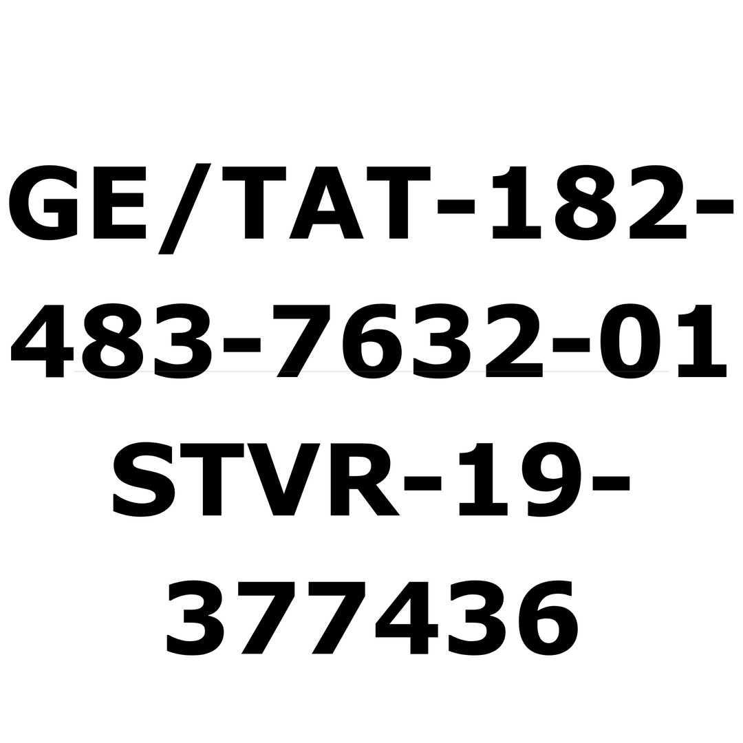 GE/TAT-182-483-7632-01 / STVR-19-377436