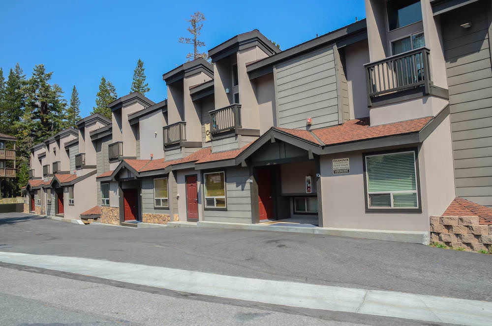 Exterior view of townhomes