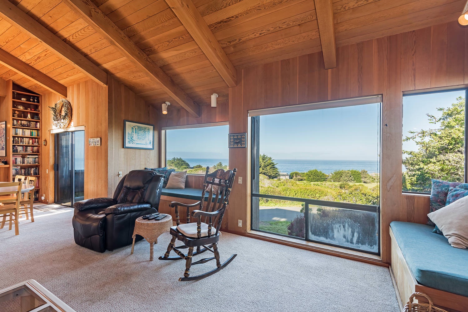 Living room with ocean view