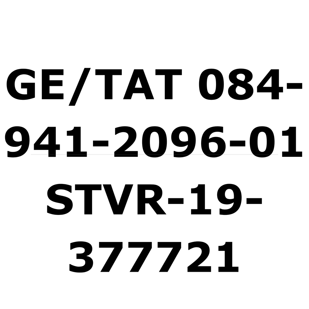 GE/TAT 084-941-2096-01 / STVR-19-377721