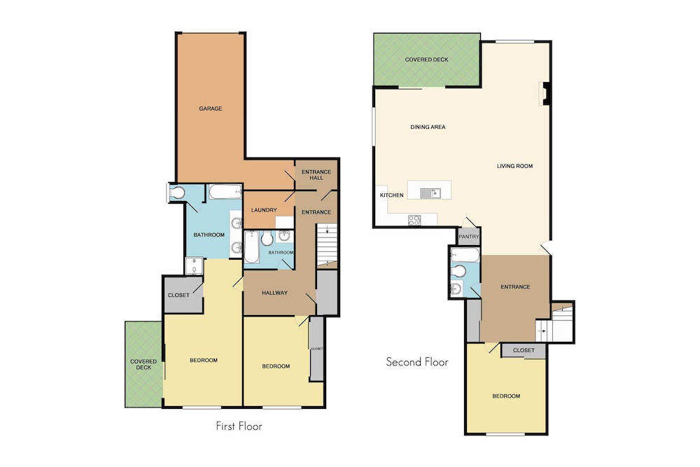 Floor plan map of Tahoe Woods Villa