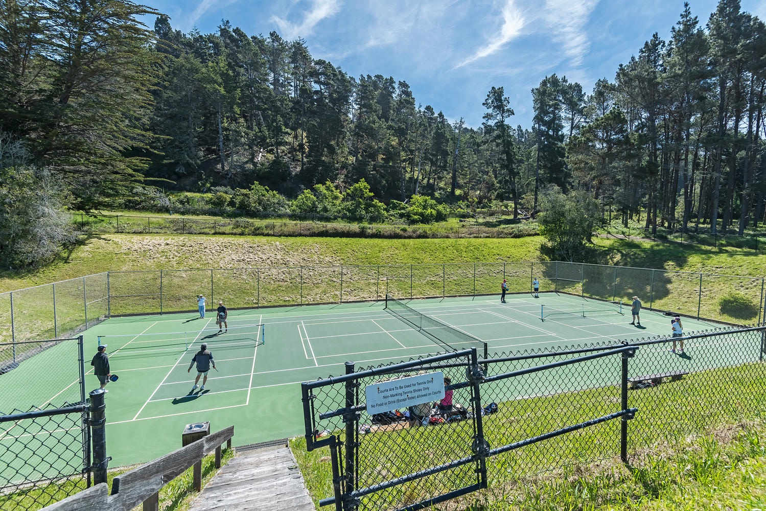 Recreation tennis and pickleball courts