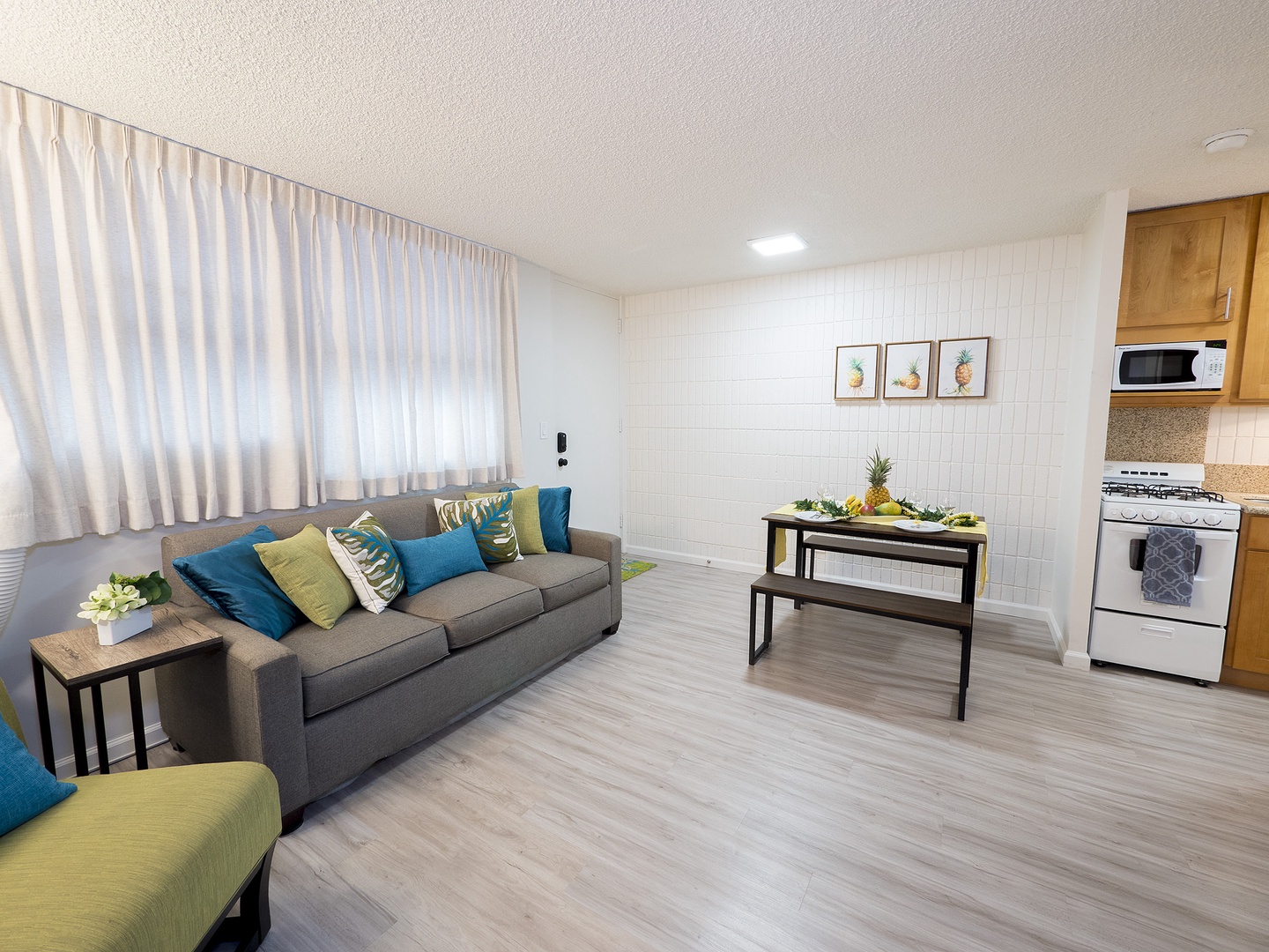 Small dining space in the living area