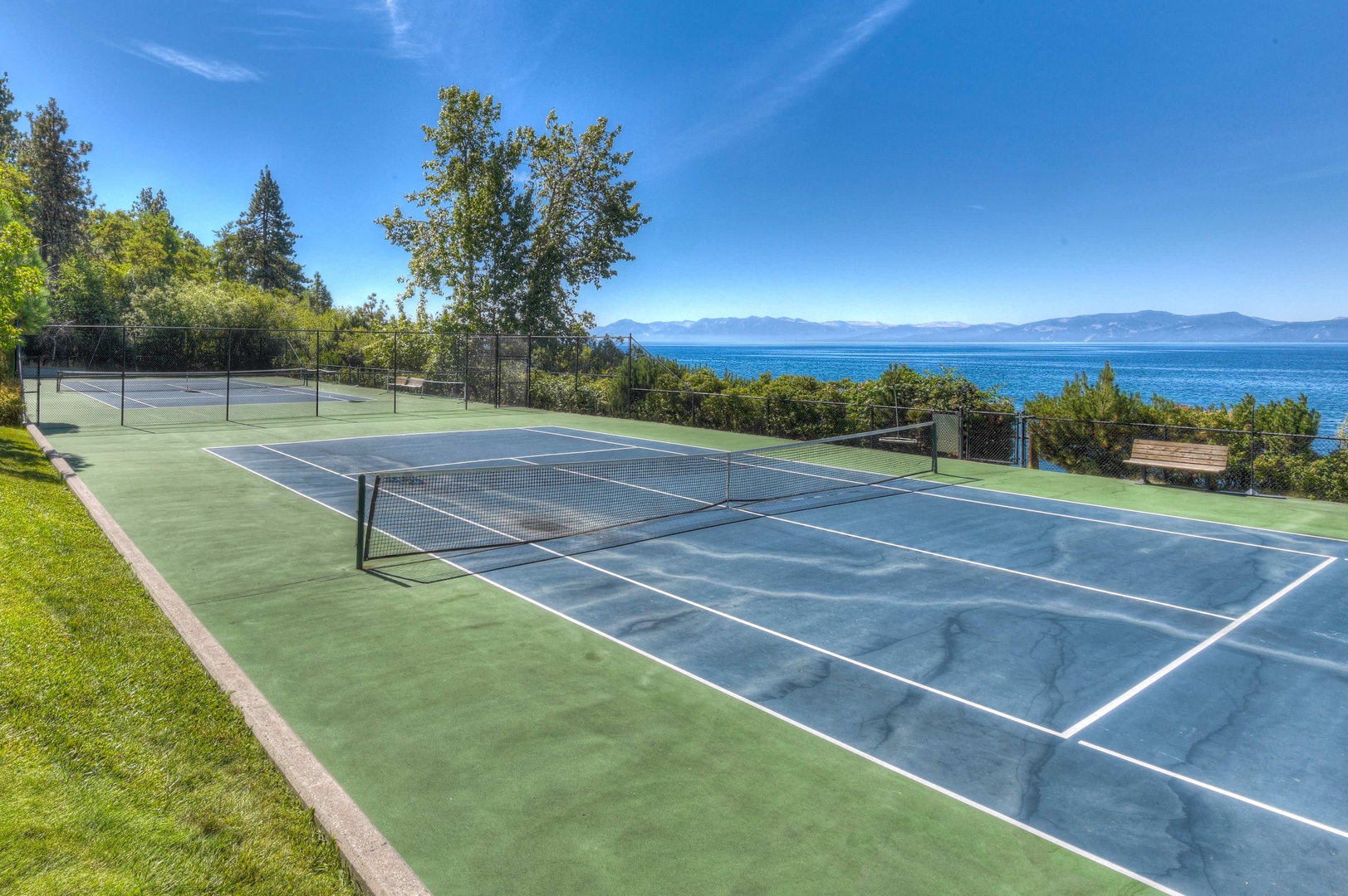 Brockway Springs Resort tennis court