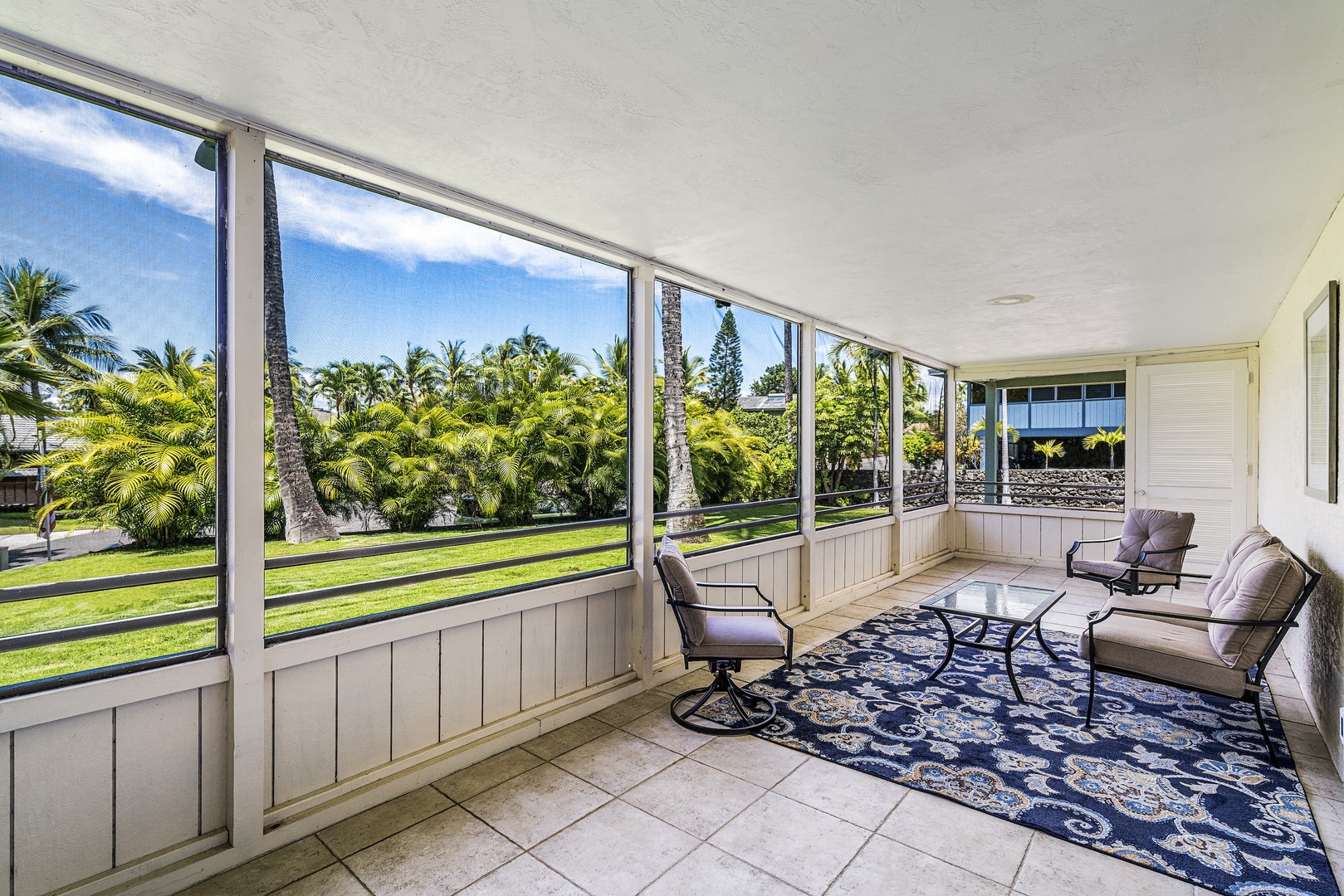 Downstairs covered patio