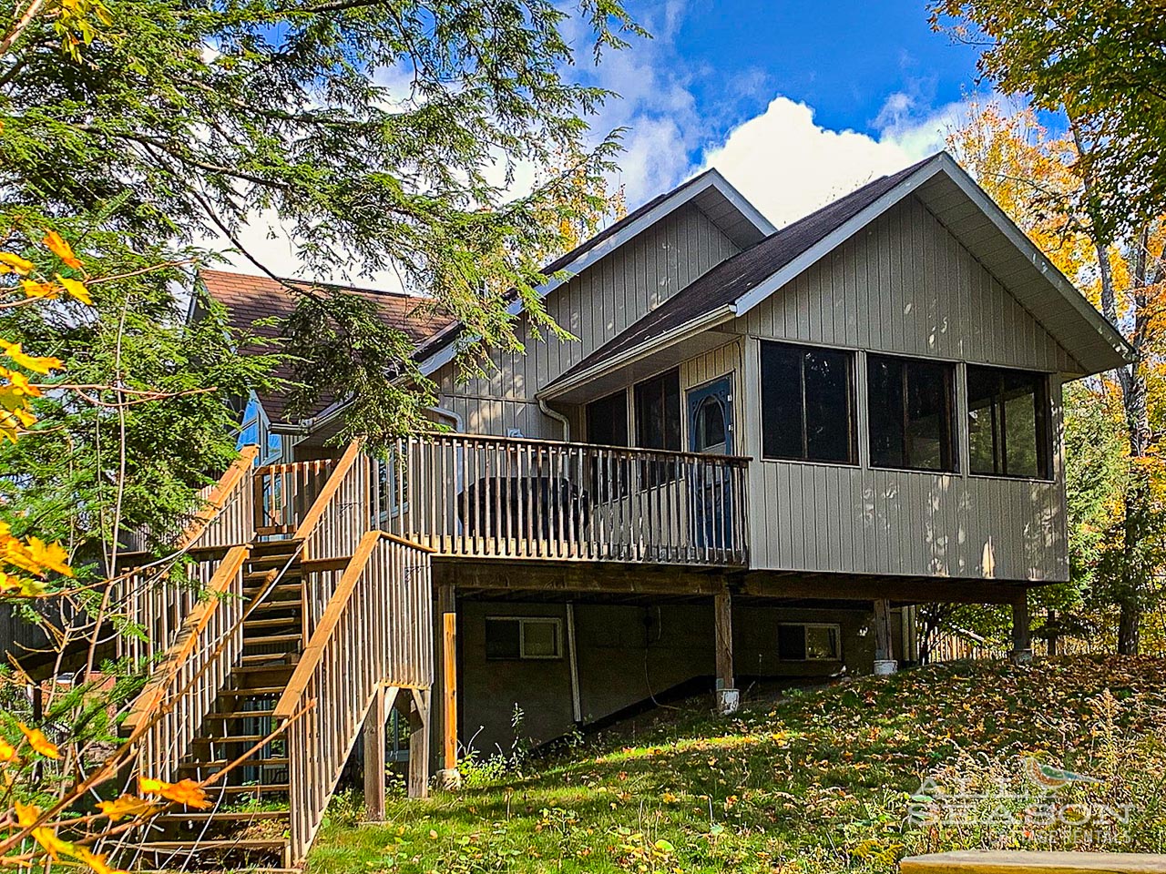 Whip-poor-will-Stairs from deck to lakefront