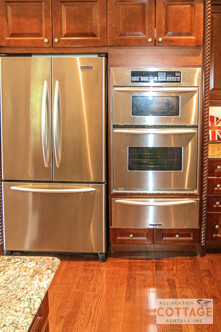 Fridge and oven