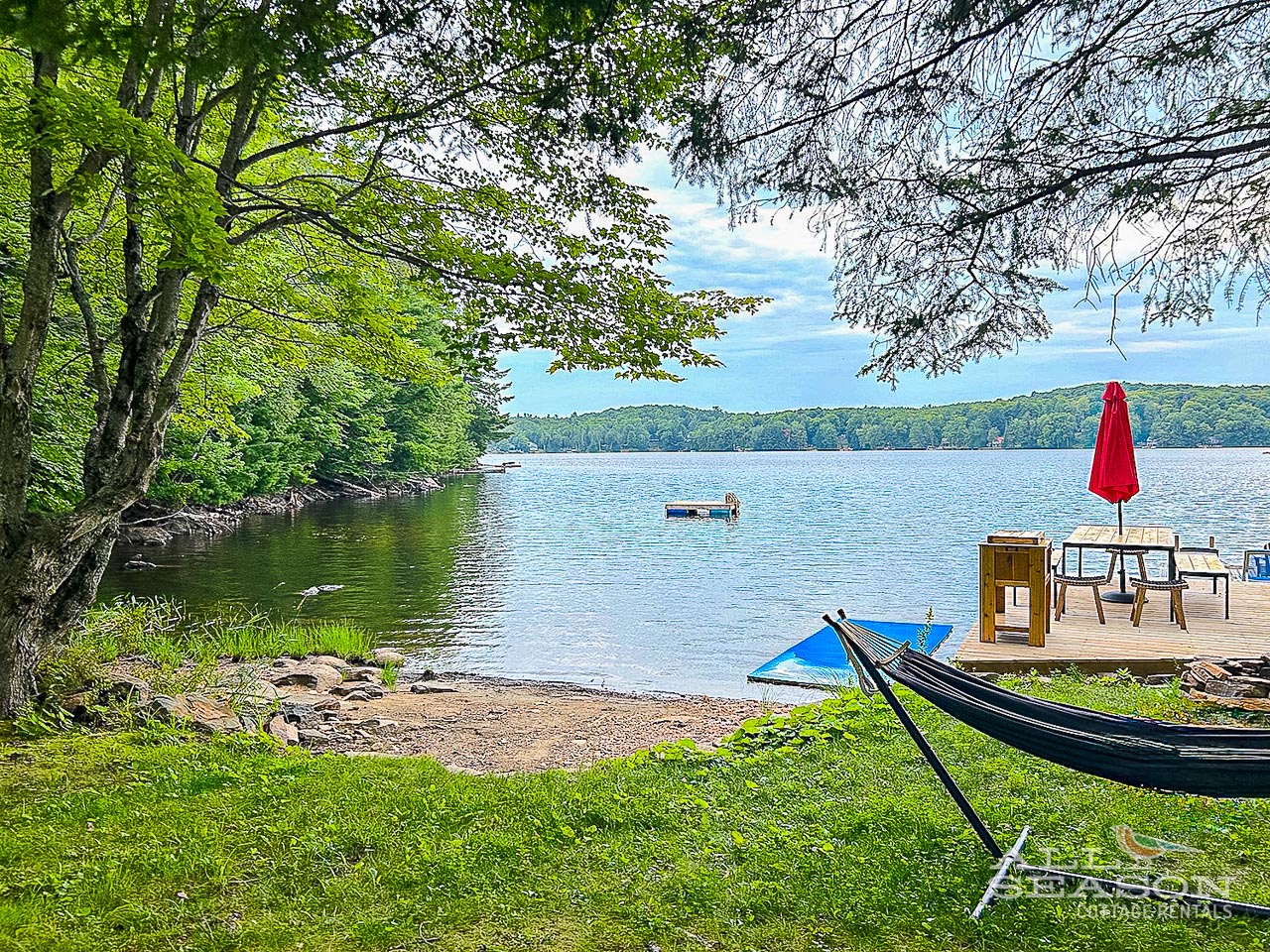 Bob-Haven-Sand entry and view of floating raft