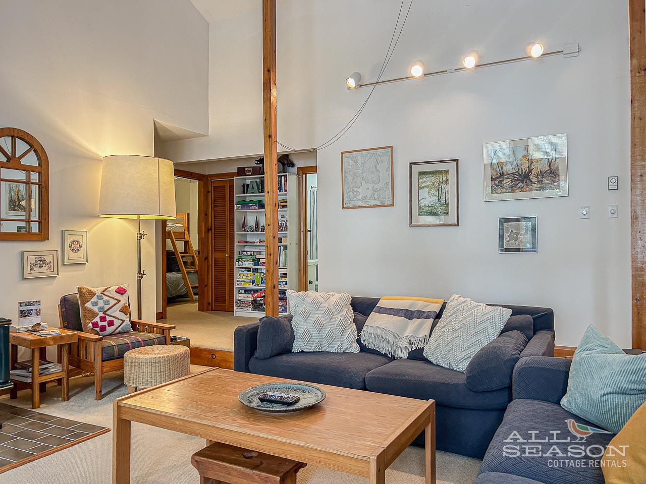 Dockside-Drift-Living with view to bedrooms