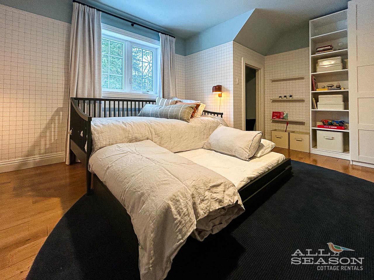 Sink into comfort in your serene bedroom, where soft linens and thoughtful touches create the perfect retreat for peaceful nights.