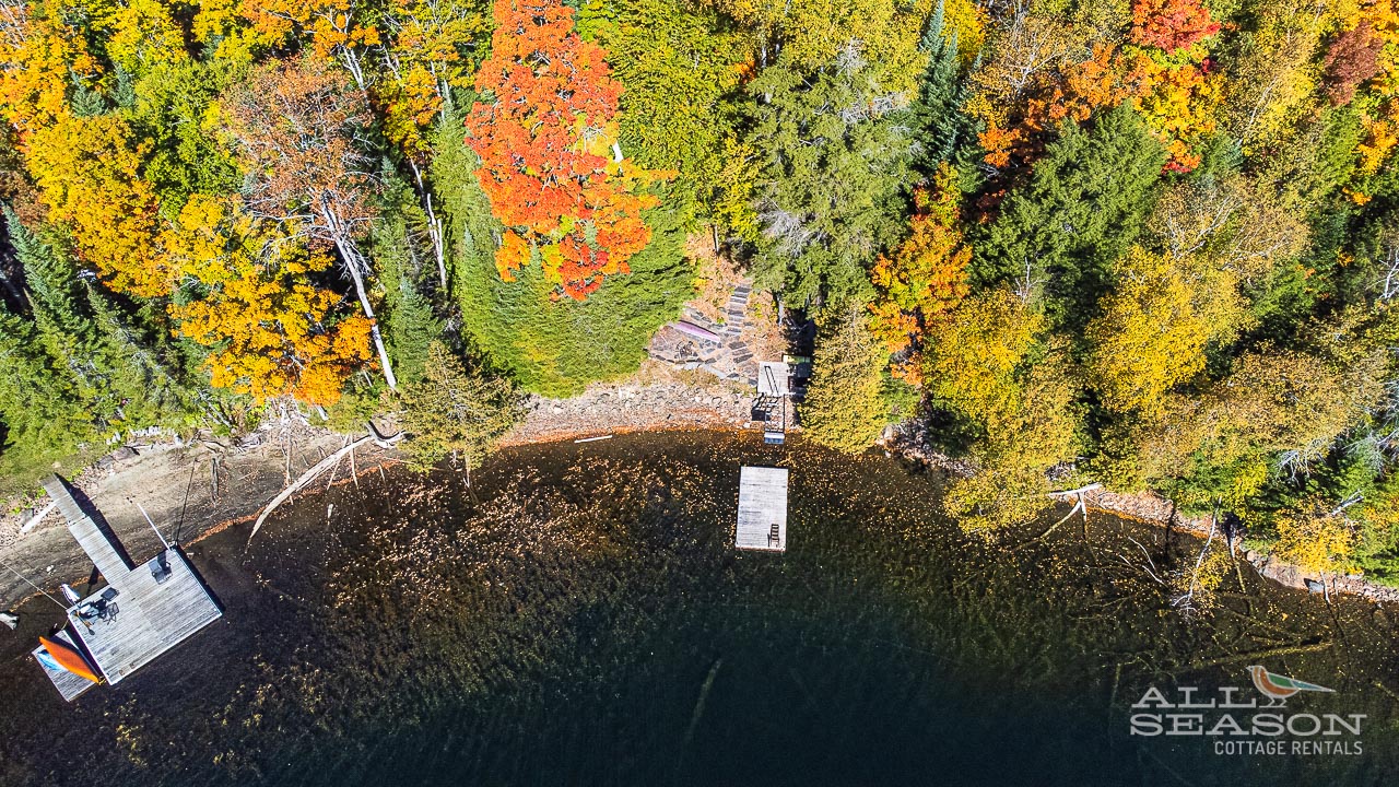 This picture was taken in the Fall after the dock had been removed for the Winter.