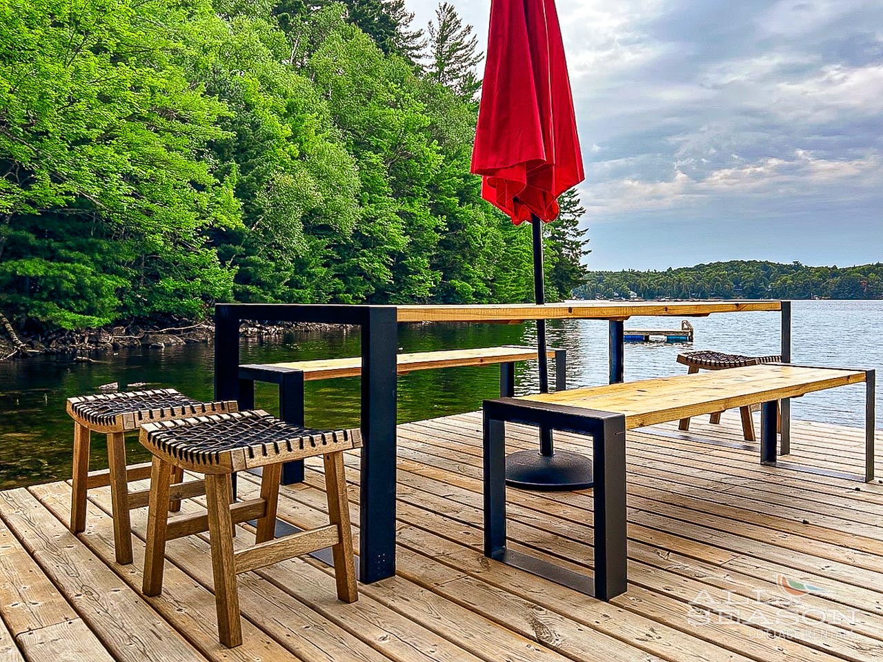 Bob-Haven-Dining on lakeside deck