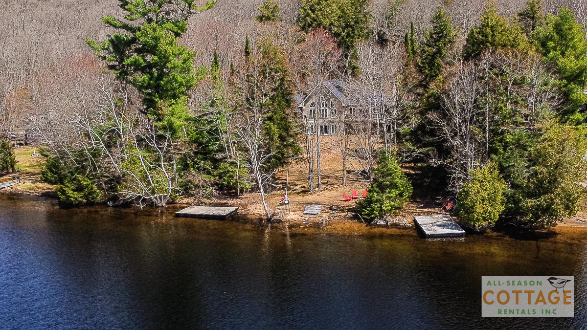 View of cottage from the lake