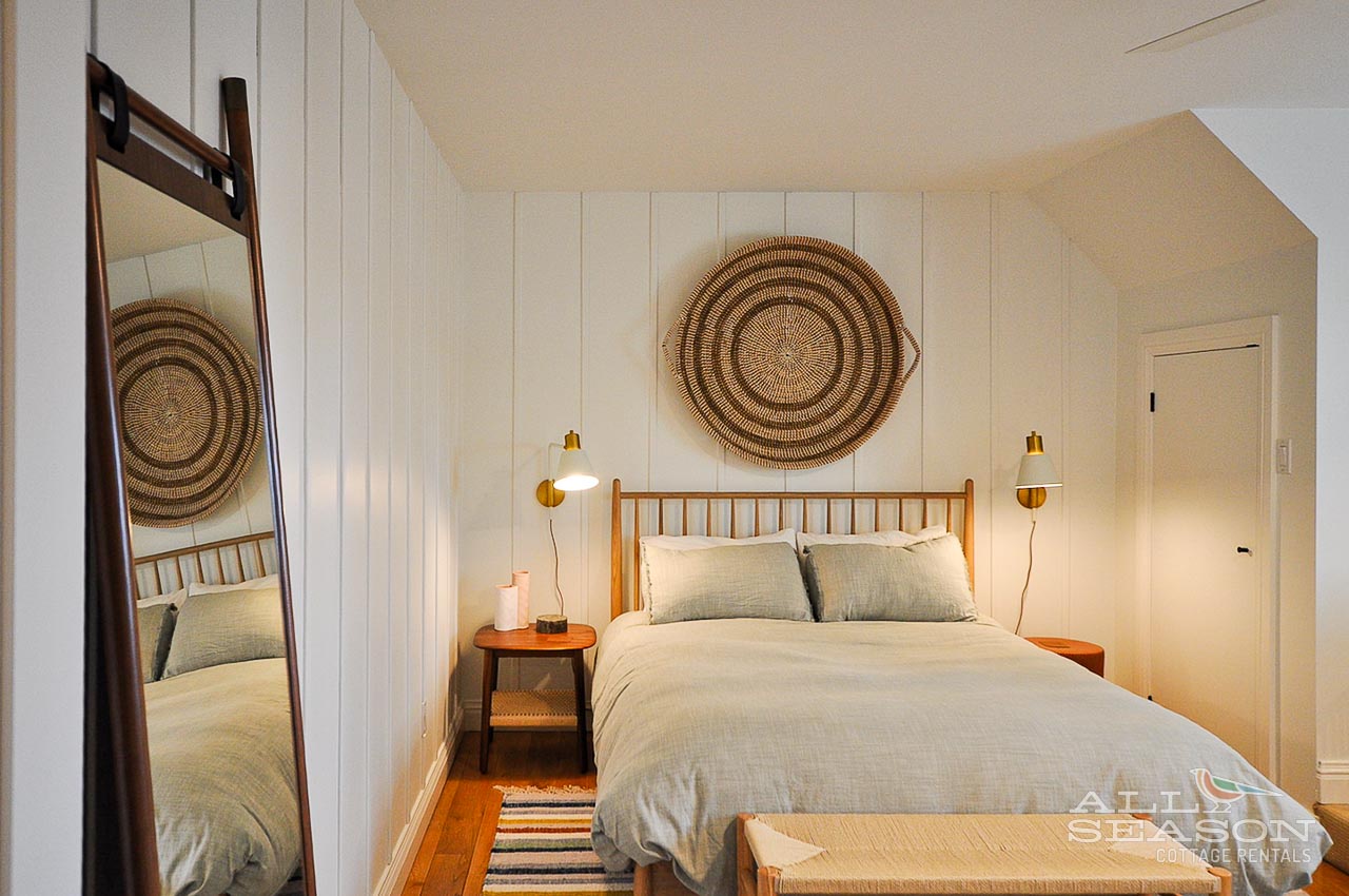 Unwind in your serene sanctuary with handcrafted touches, soft linens, and warm lighting that creates the perfect retreat.