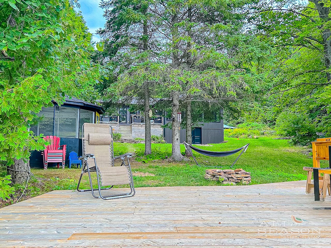 Bob-Haven-View to cottage from dock