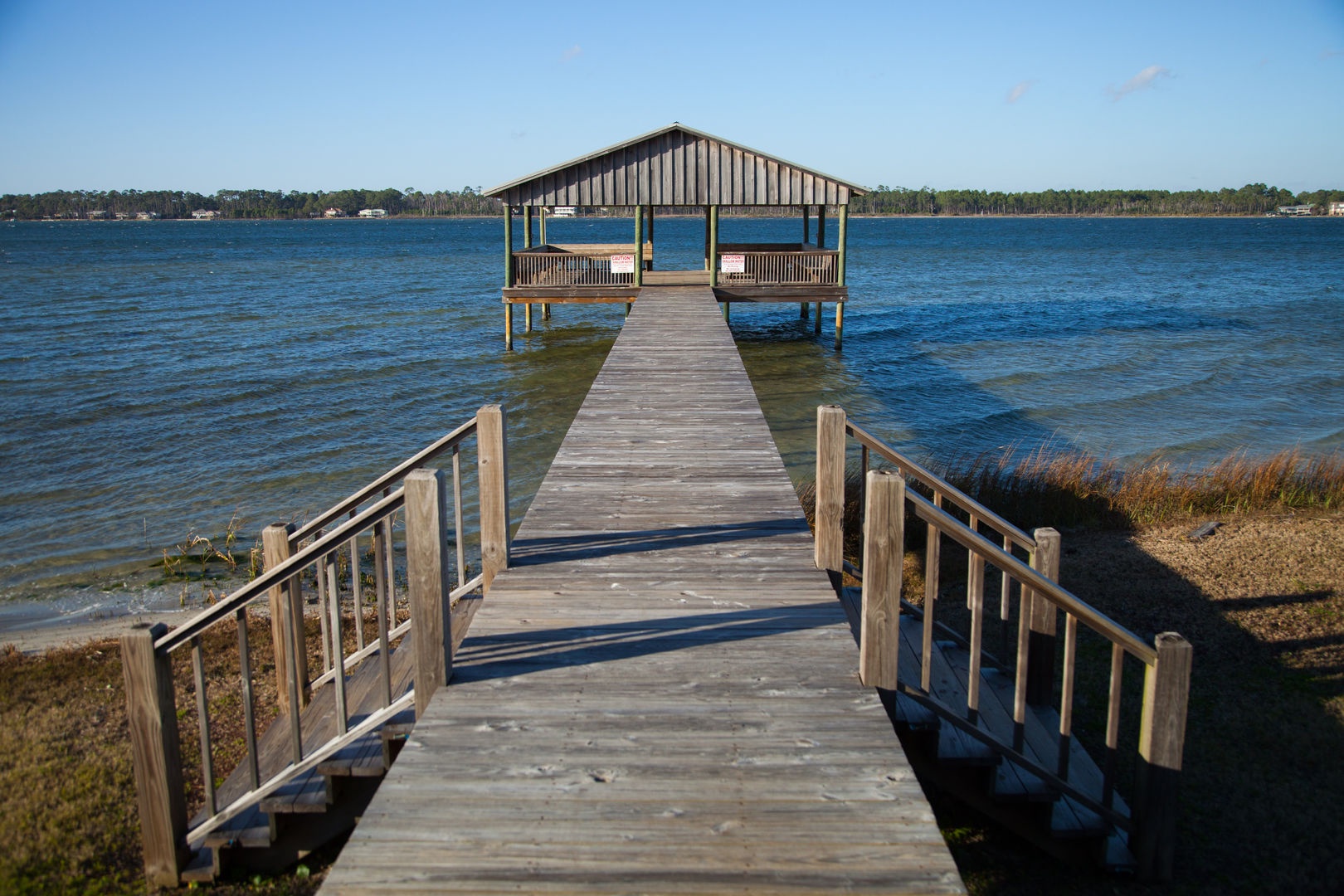 Lagoon access and pier