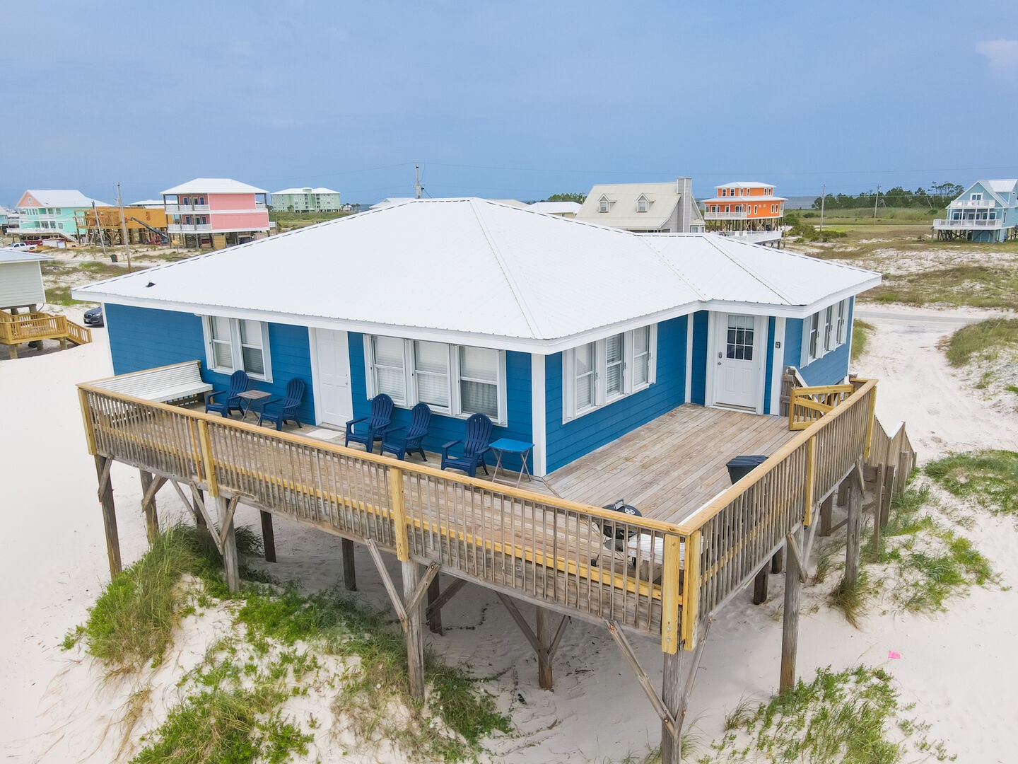 Direct beachfront home that is pet-friendly