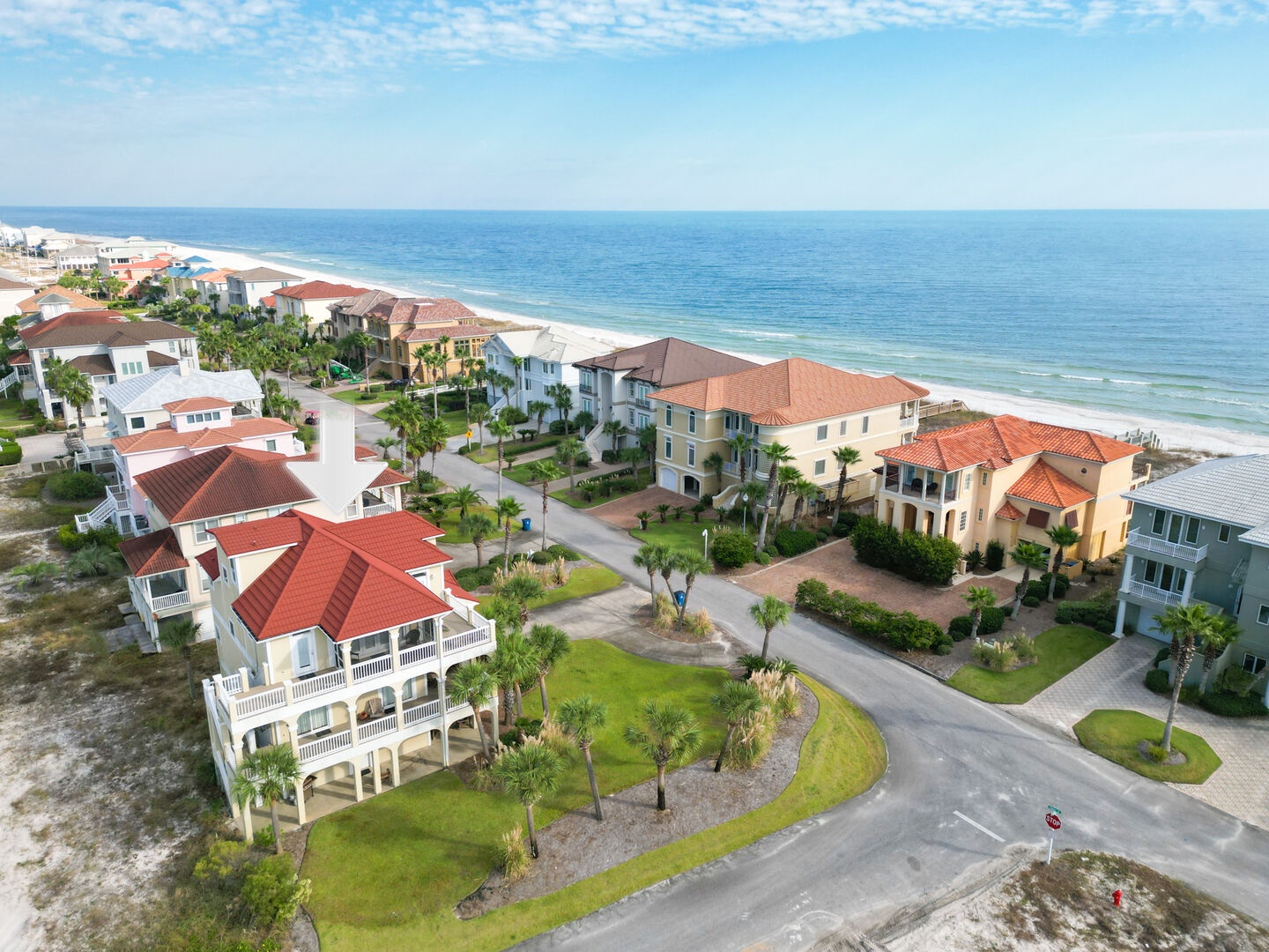 Enjoy the quiet gated community and private beach