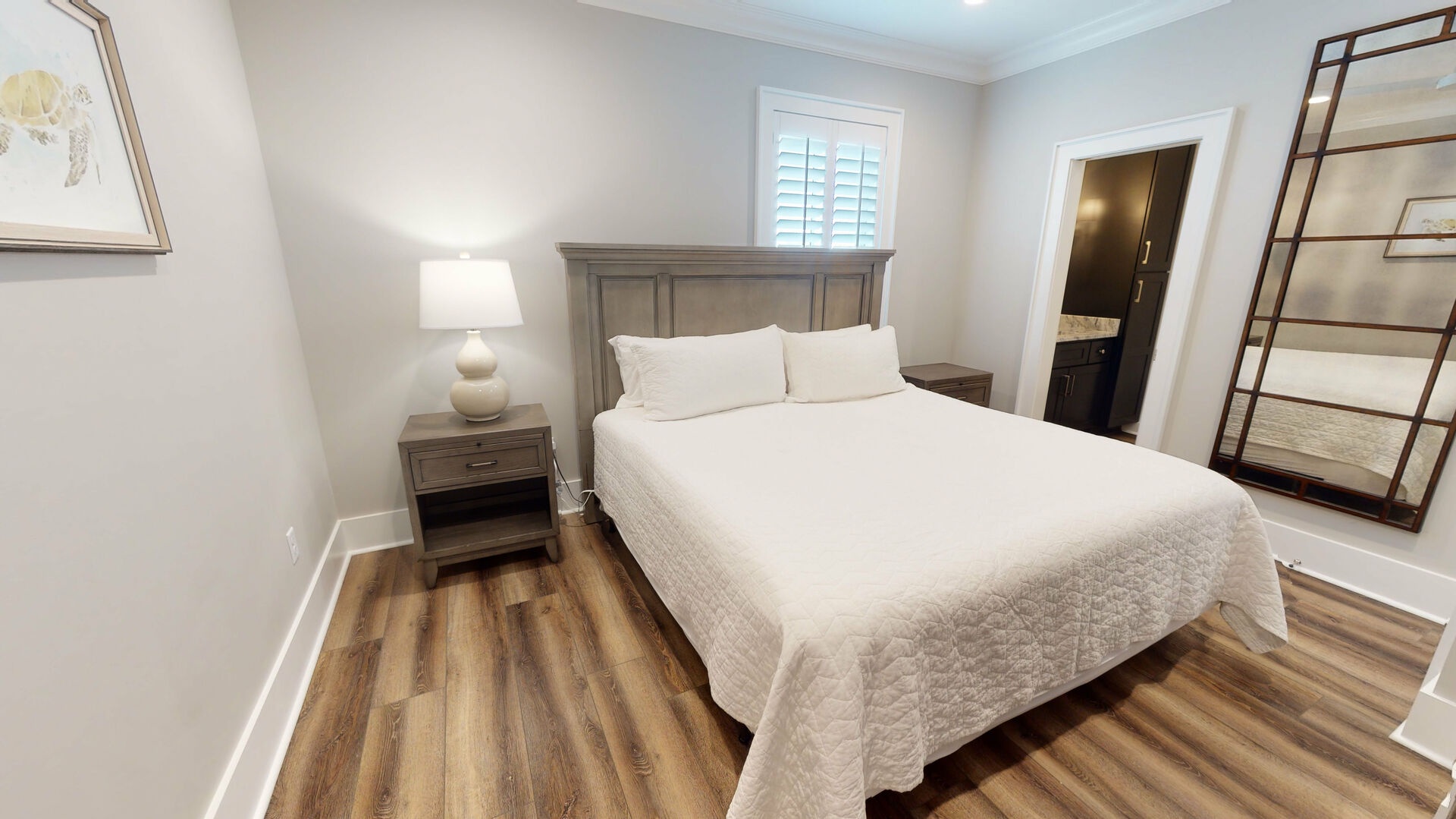 2nd floor Master bedroom with a king bed