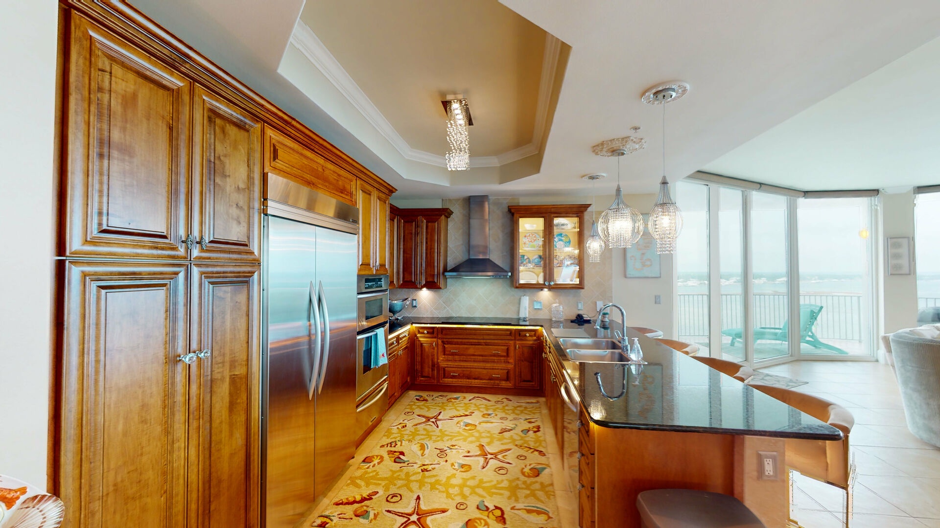 High-end fully equipped kitchen
