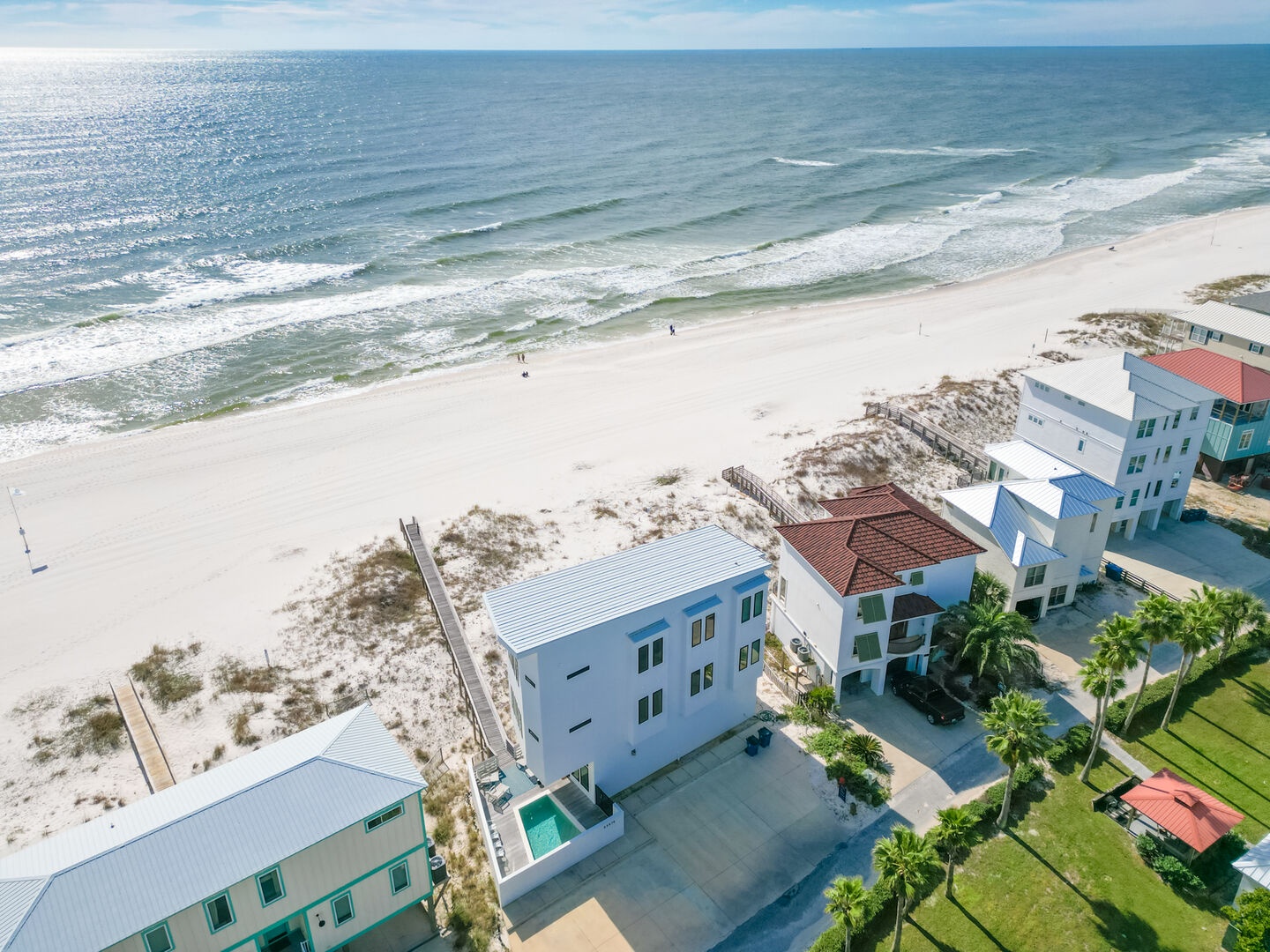 The perfect beachfront location in desirable Orange Beach Alabama