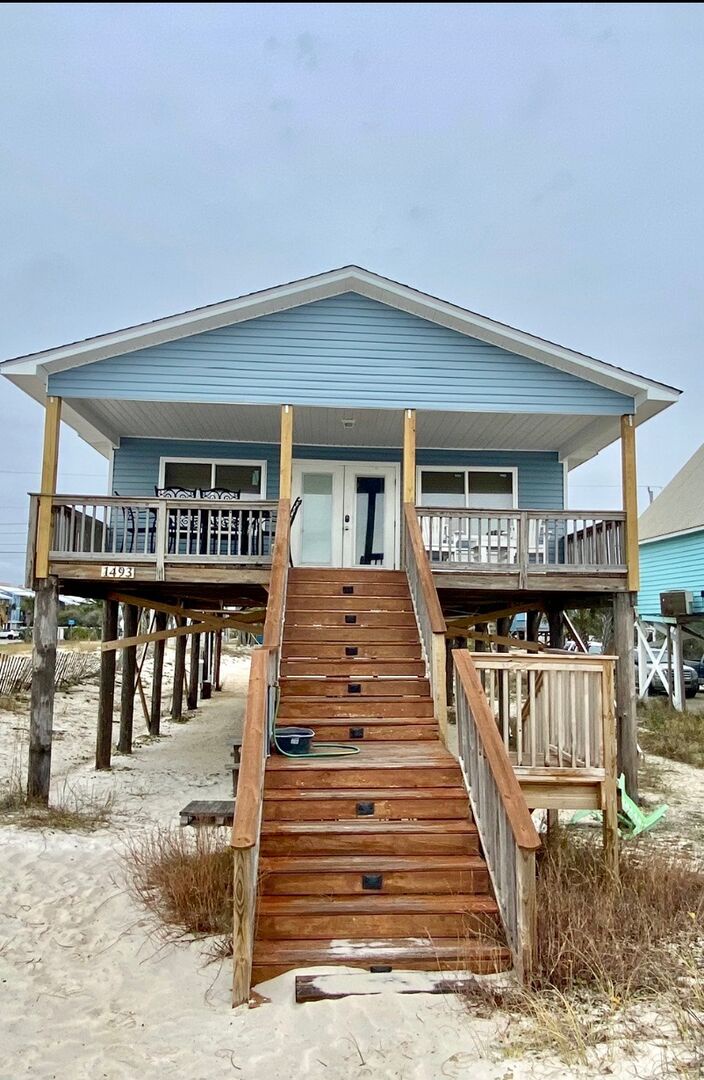 A direct beachfront home in Gulf Shores