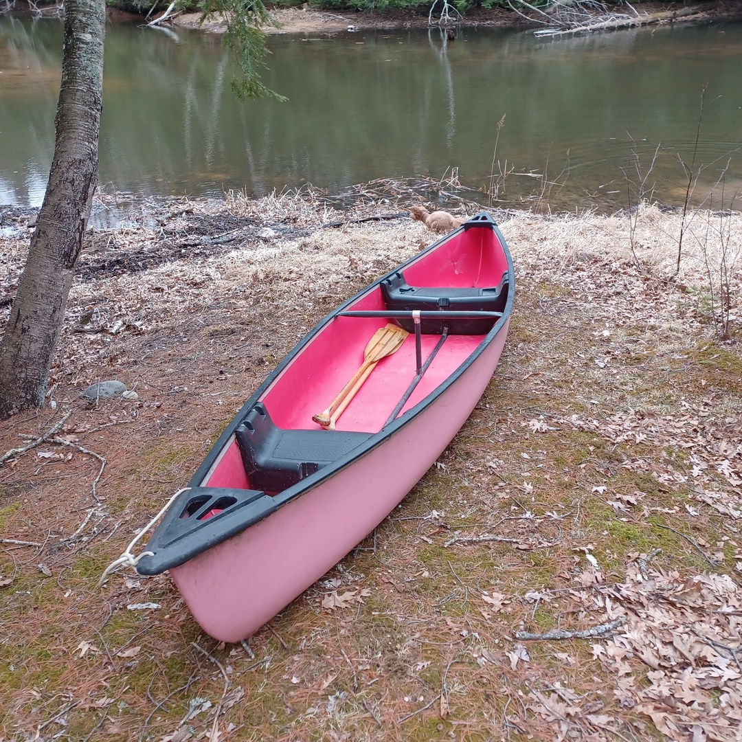 Canoe is included with this property, no lifejackets provided.