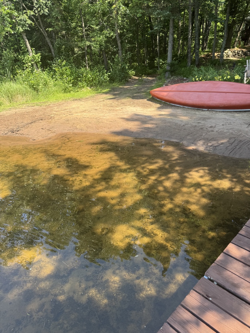 Step onto your private dock and slip into crystal-clear waters surrounded by peaceful forest trails and nature's tranquil embrace.