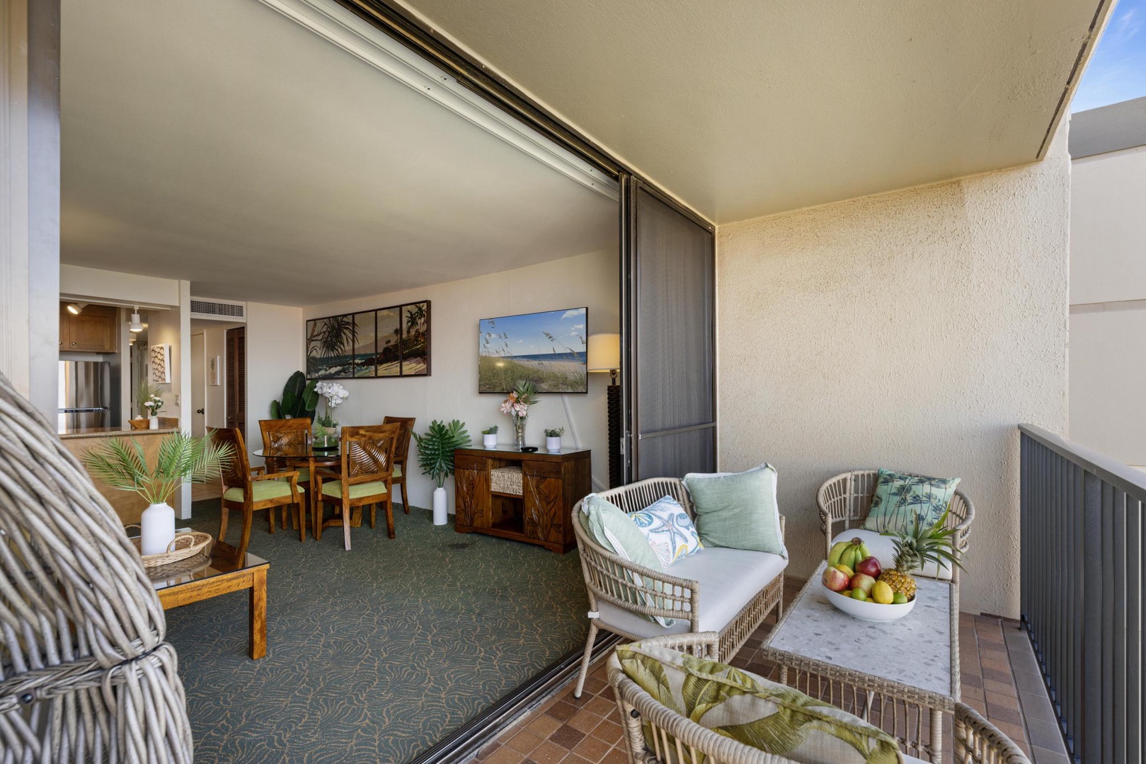 Living room and lanai