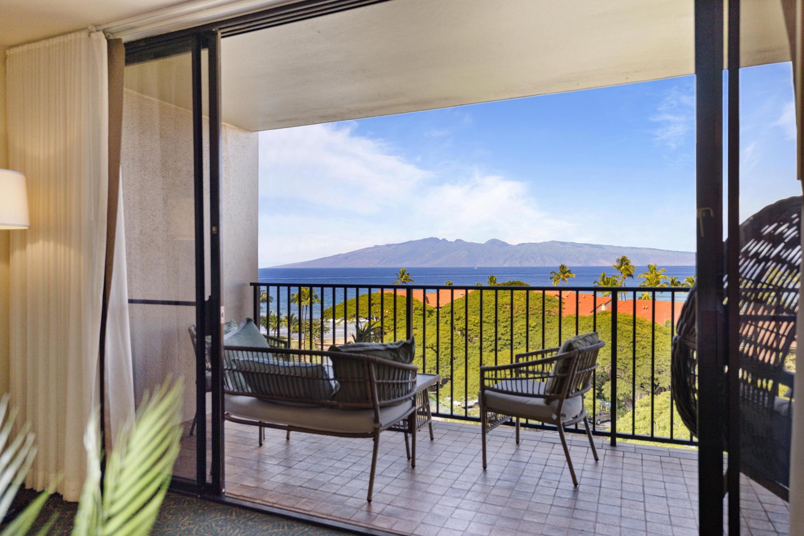 Ocean view from the living room