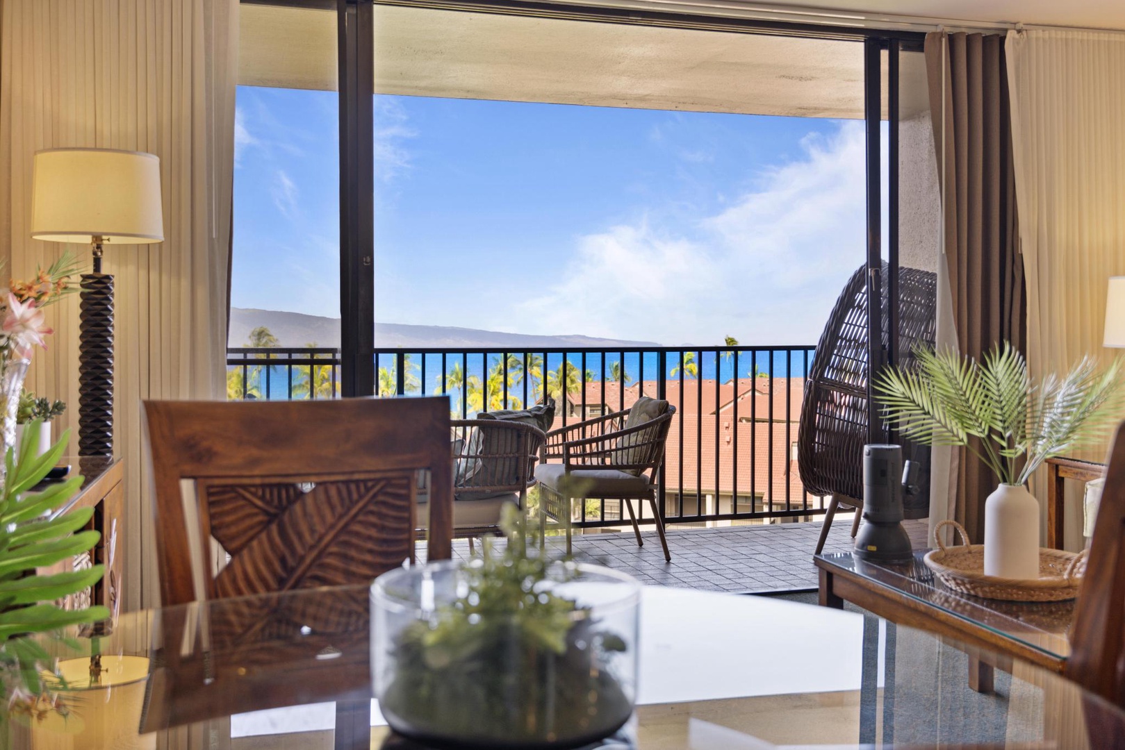 View from the dining table