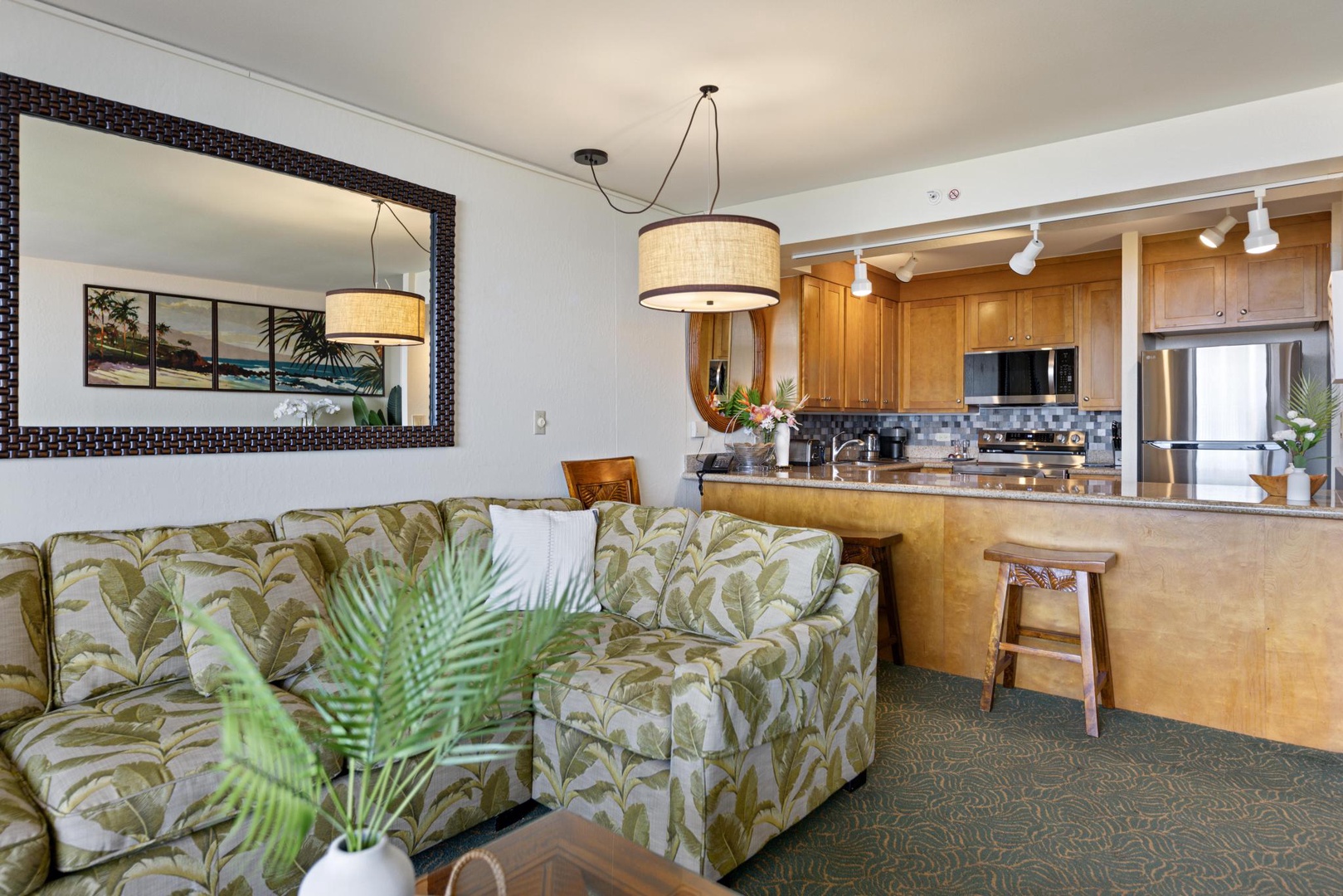 Comfortable seating in the living area