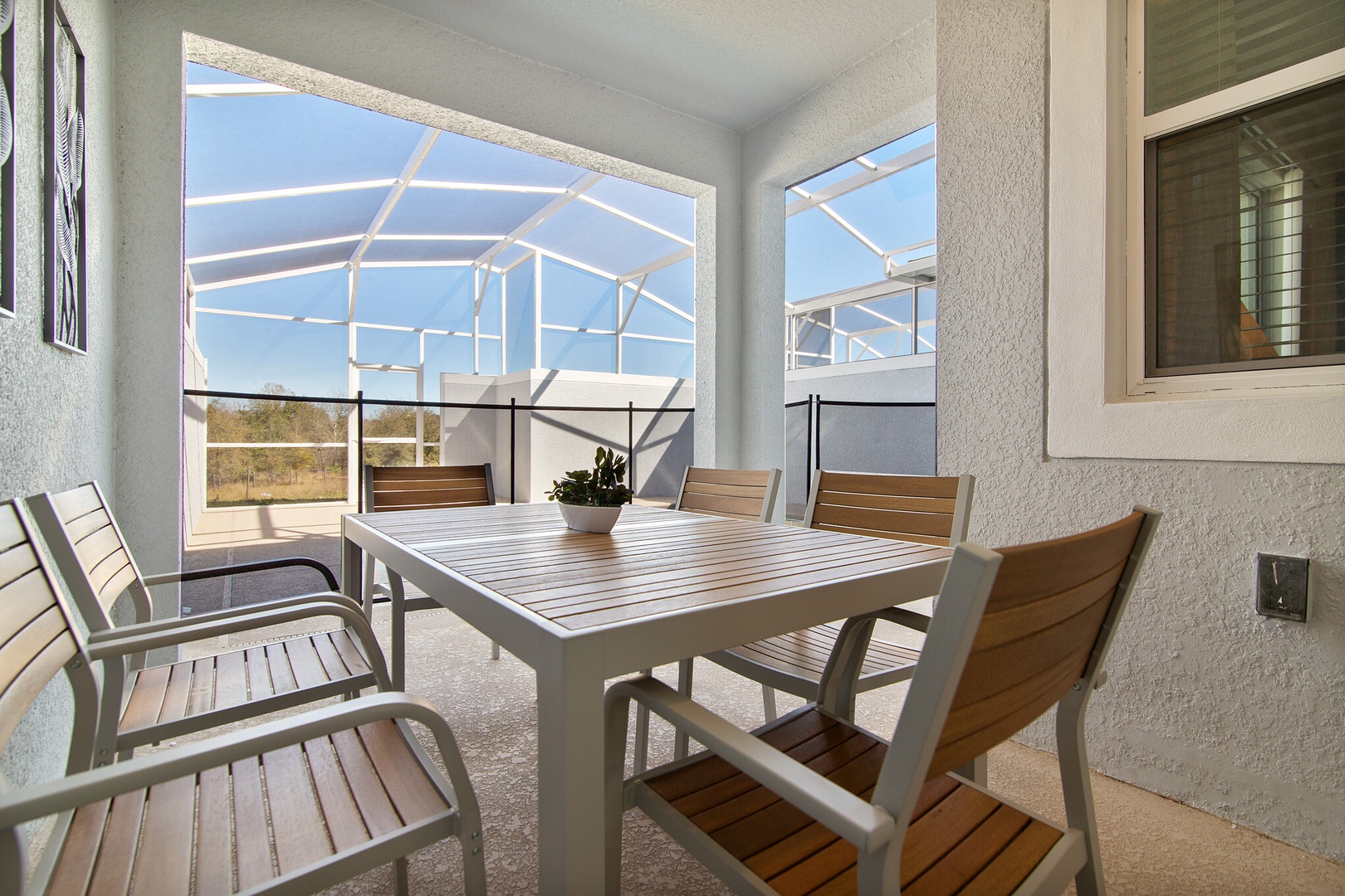 Patio dining table