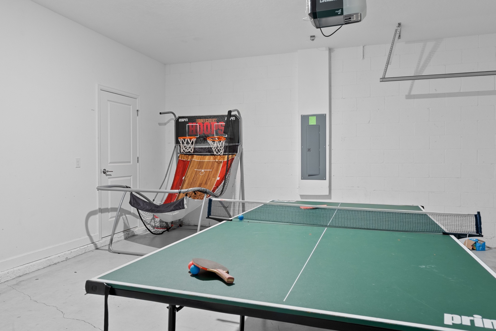 Your private game room awaits with ping pong and basketball fun for endless entertainment.
