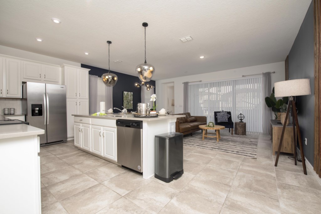 Kitchen and Living Area