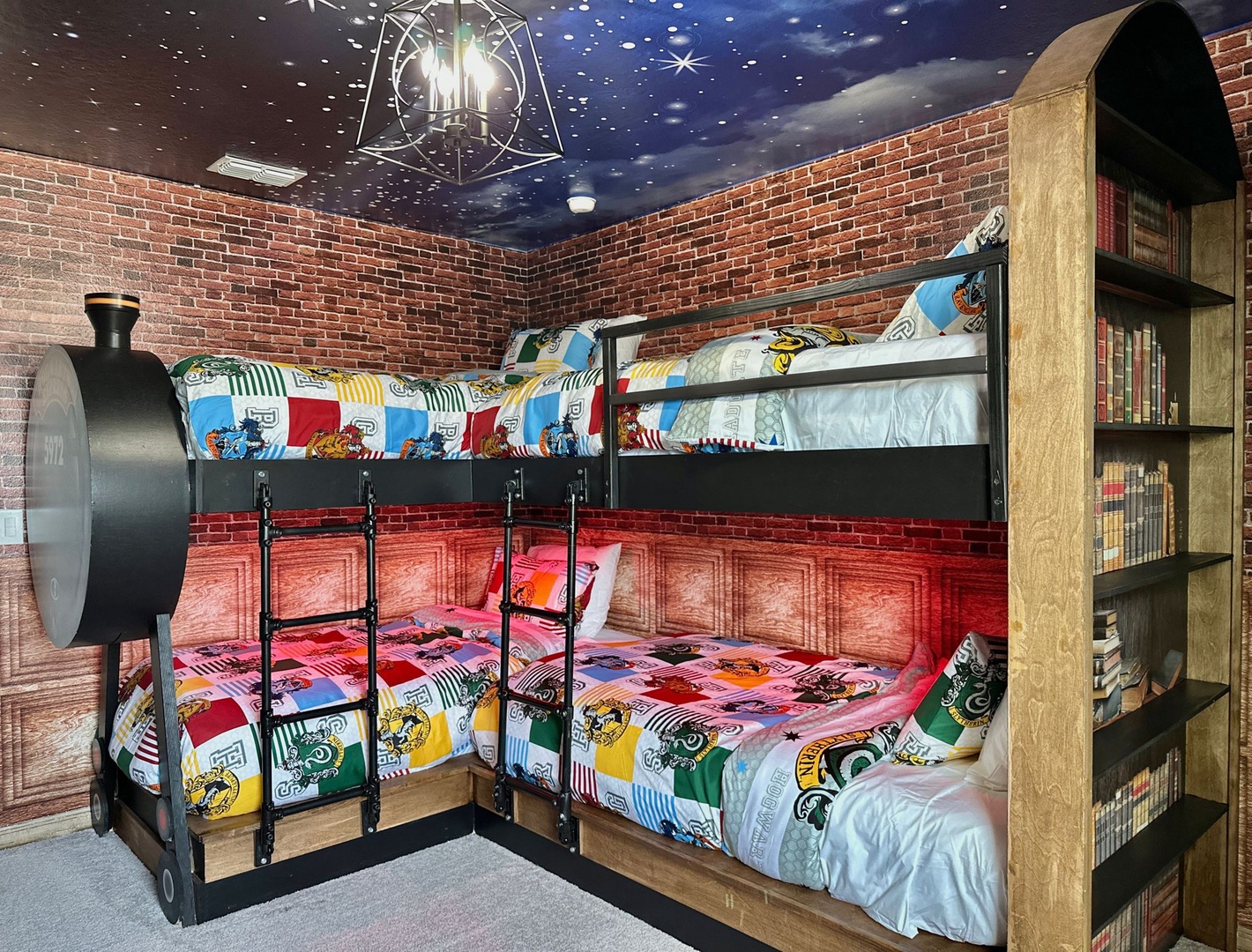 harry potter double bunk bed bedroom
